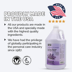 PRONAIL Healing Therapy Massage Lotion USA-made cruelty-free formulation.