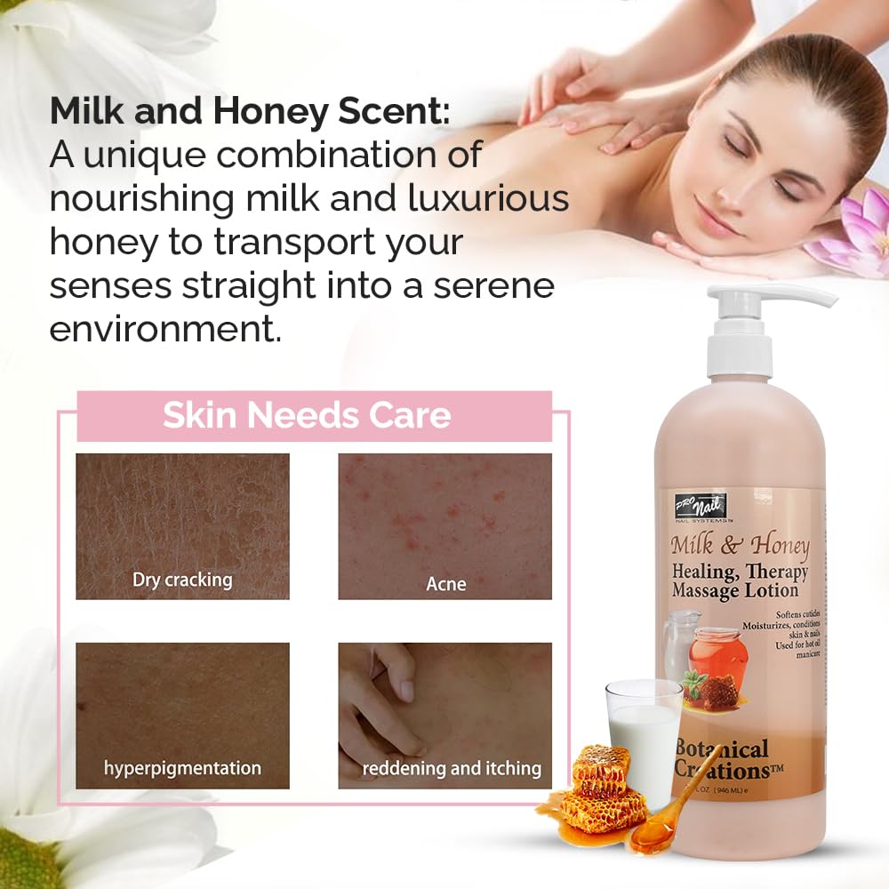PRO NAIL Healing Therapy Massage Lotion hands and feet hydration for daily use.