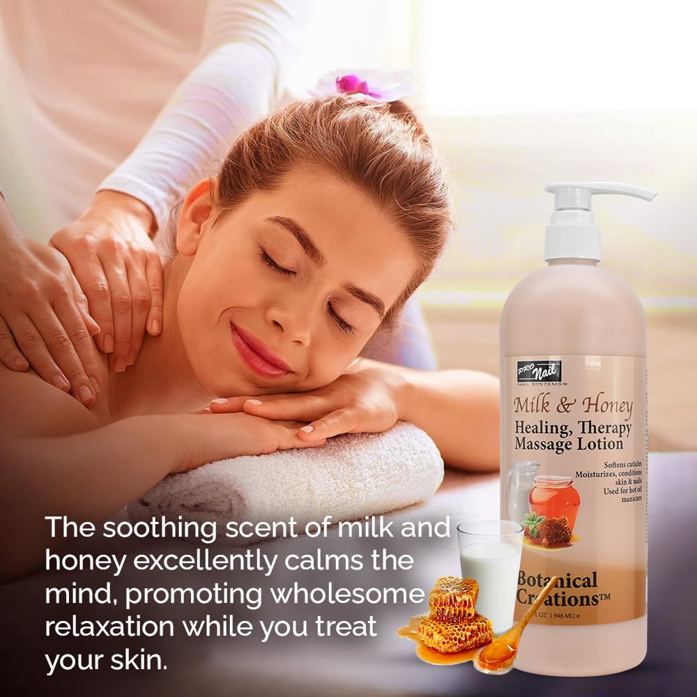 PRO NAIL Healing Therapy Massage Lotion USA-made formula supporting safe home spa routines.