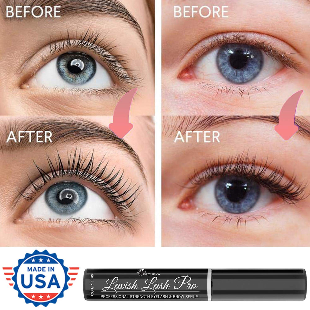 Lavish Lash Pro 5mL bottle, travel-friendly for a six-month supply.