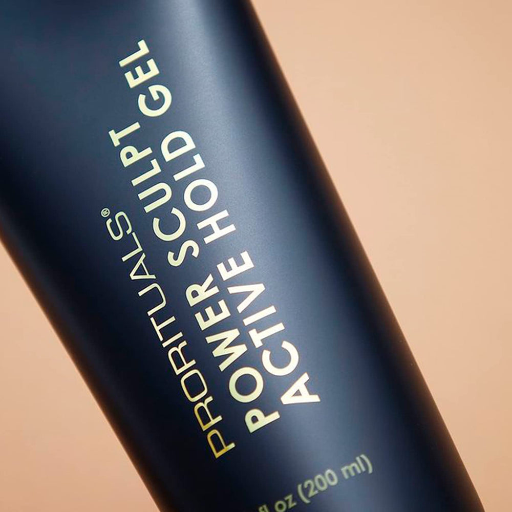 Aloe leaf beside Prorituals gel highlights soothing ingredient for color-safe care.