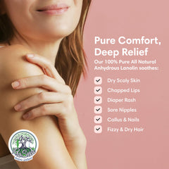 Travel-ready ProSeed Lanolin Cream in a compact jar for on-the-go moisture.