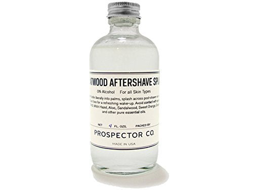Prospector Co KC Atwood aftershave splash bottle for a refreshing post-shave ritual