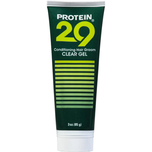 Protein 17 Protein 29 conditioning hair gel bottle showing clear gel for all-day hold