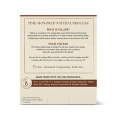 PROVENCE ESSENTIALS The Rustic Lands raw honey infused bars soothe daily irritation during wash.