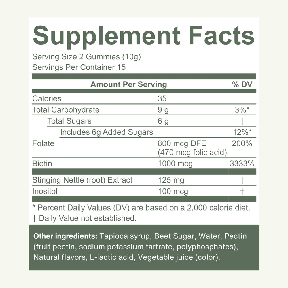 PROXY Hair Growth Gummies 30-count bottle highlights USA manufacturing