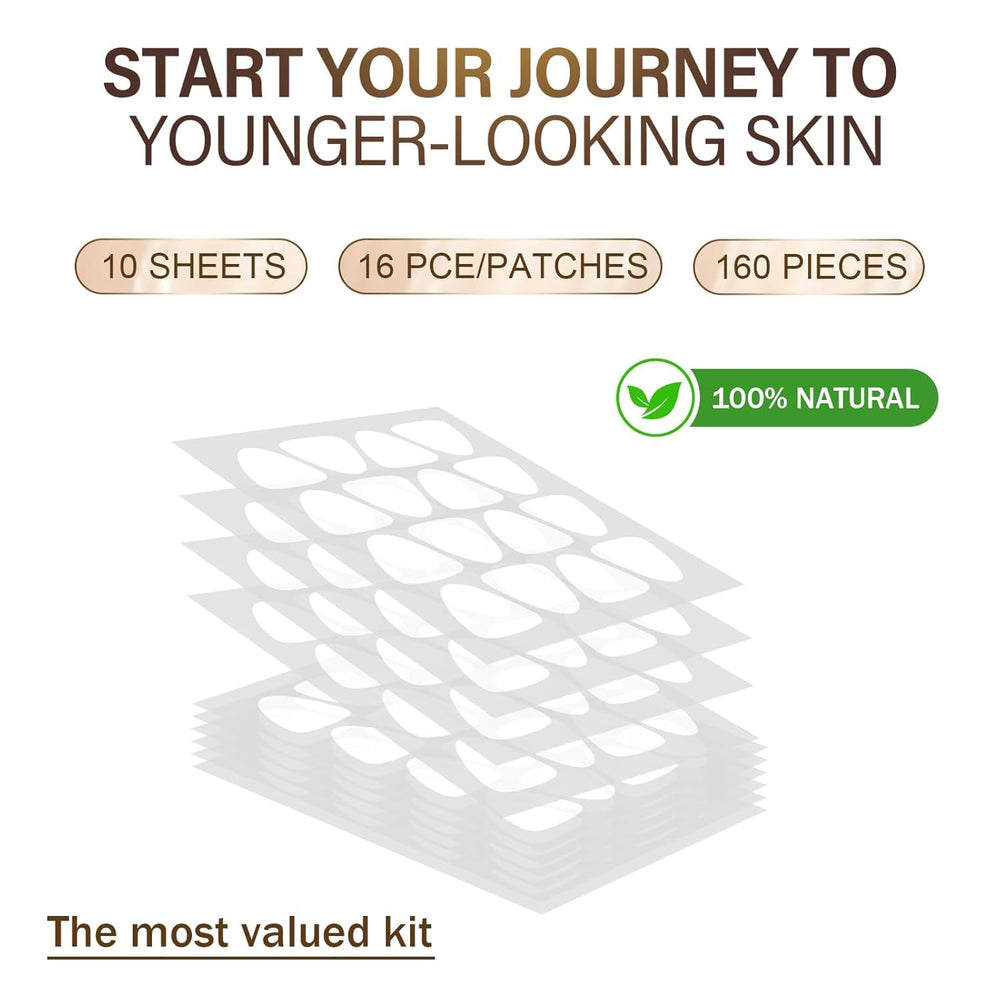 Prypug crow-feet patches reducing outer eye wrinkles for a rested look