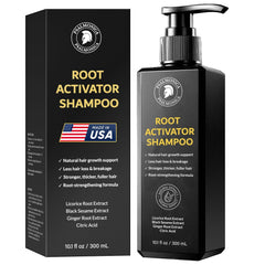 Psalmonica Root Activator Shampoo bottle ready for daily scalp nourishment