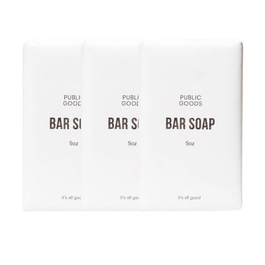Public Goods 3-pack bar soap for hands and body with gentle cleanse