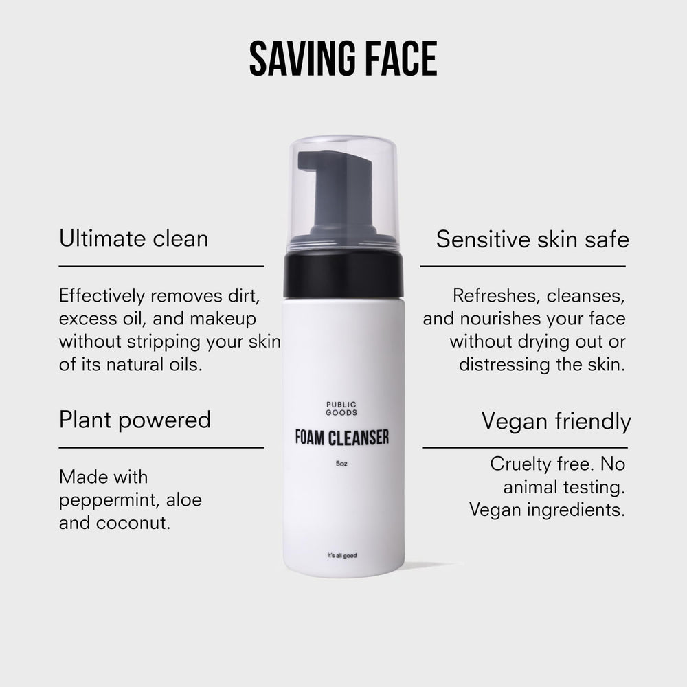 Public Goods pack of two display for convenient daily skincare routines