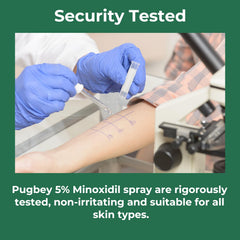 Pugbey scalp massage after application demonstrates an easy daily routine.