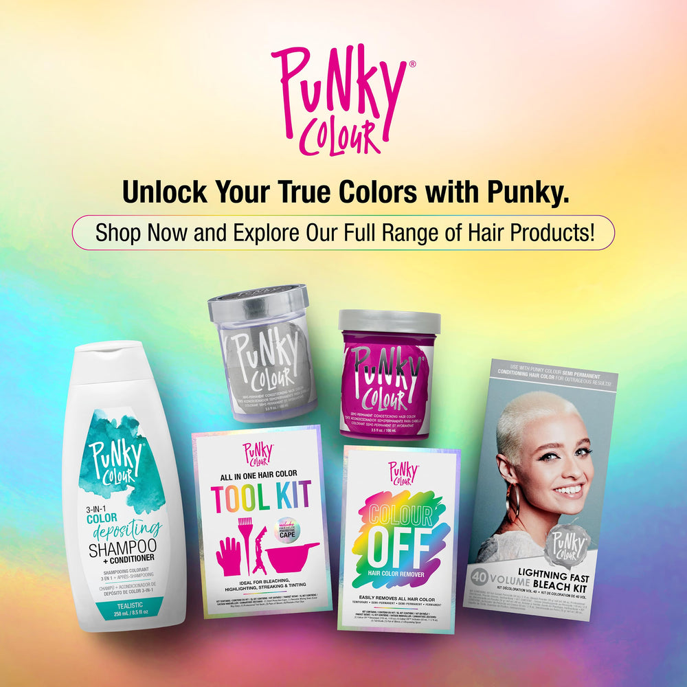Punky Colour Tealistic countertop display promoting 3-in-1 convenience
