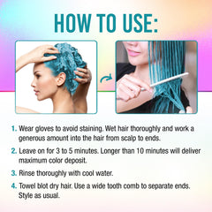 Punky Colour Tealistic hair softness after wash illustrating smooth strands