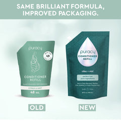 Puracy plant-powered formula label highlights natural ingredients