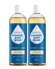 Puracy Natural Body Wash 2pk bottles on shelf, gentle cleansing for everyday skin