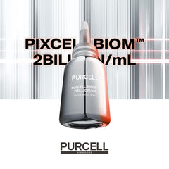 PURCELL Pixcell Biom close-up on skin suggests refreshed, calm appearance