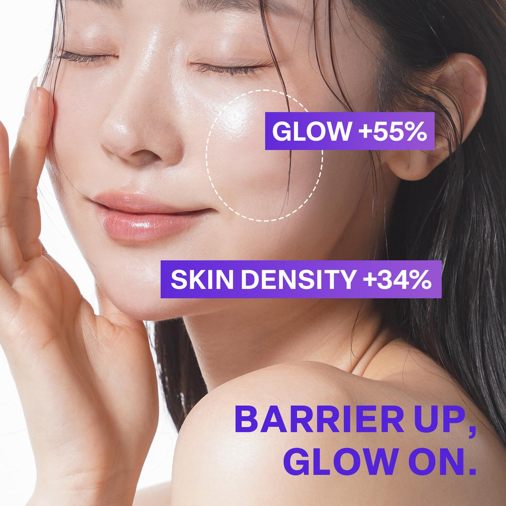 PURCELL Pixcell Biom Glow Serum triple ferment synergy illustration for barrier support.