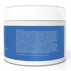 Pure Body Naturals eye gel texture shown on fingertip for delicate skin.