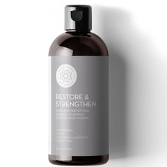 Pure Body Naturals Hair Loss Shampoo bottle with DHT blockers for thinning hair
