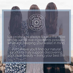 Pure Body Naturals Hair Loss Shampoo packaging emphasizes sustainability