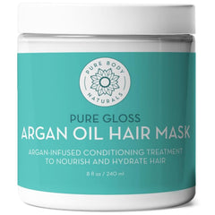 Pure Body Naturals Hair Mask jar for deep conditioning and manageability.