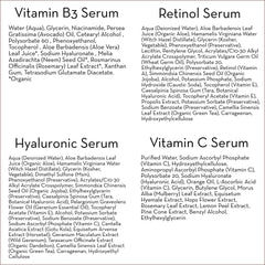 Pure Body Naturals serum on hand demonstrating quick-absorb formula.
