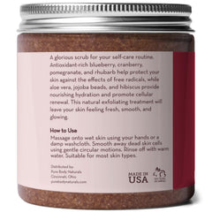 In your morning routine, Pure Body Naturals scrub promotes refreshed skin