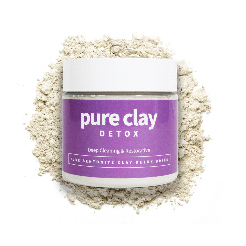 PURE CLAY calcium bentonite powder packaging ready for versatile cleansing