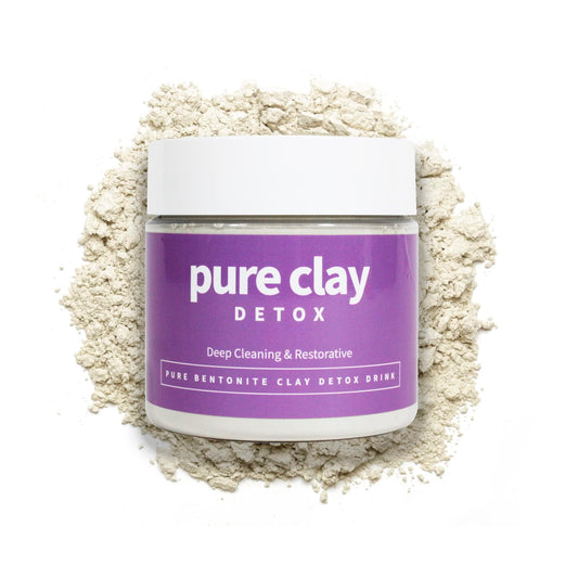 PURE CLAY calcium bentonite powder packaging ready for versatile cleansing