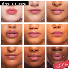 Pure Cosmetics Interstellar lip gloss with vitamin E for conditioning and shine.
