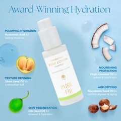 Pure Fiji application aroma hints tropical starfruit and coconut.