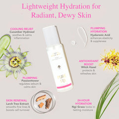 PURE FIJI Larch-tree extract seals hydration for longer lasting moisture.