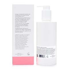 Pure FIJI Orange Blossom lotion texture showing lightweight hydration and quick absorption