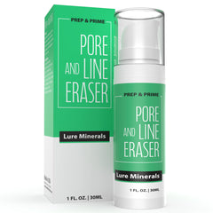 Pure Minerals Foundation Primer applied to refine pores and control shine.