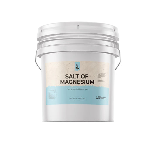 Pure Original Ingredients Salt of Magnesium bucket pour for quick-dissolving bath soaks.