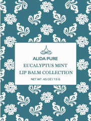 ALIDA PURE lip balm surface reveals natural oils for healthy lips.
