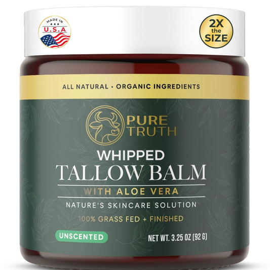 Pure Truth beef tallow face moisturizer for daily hydration and soft skin.