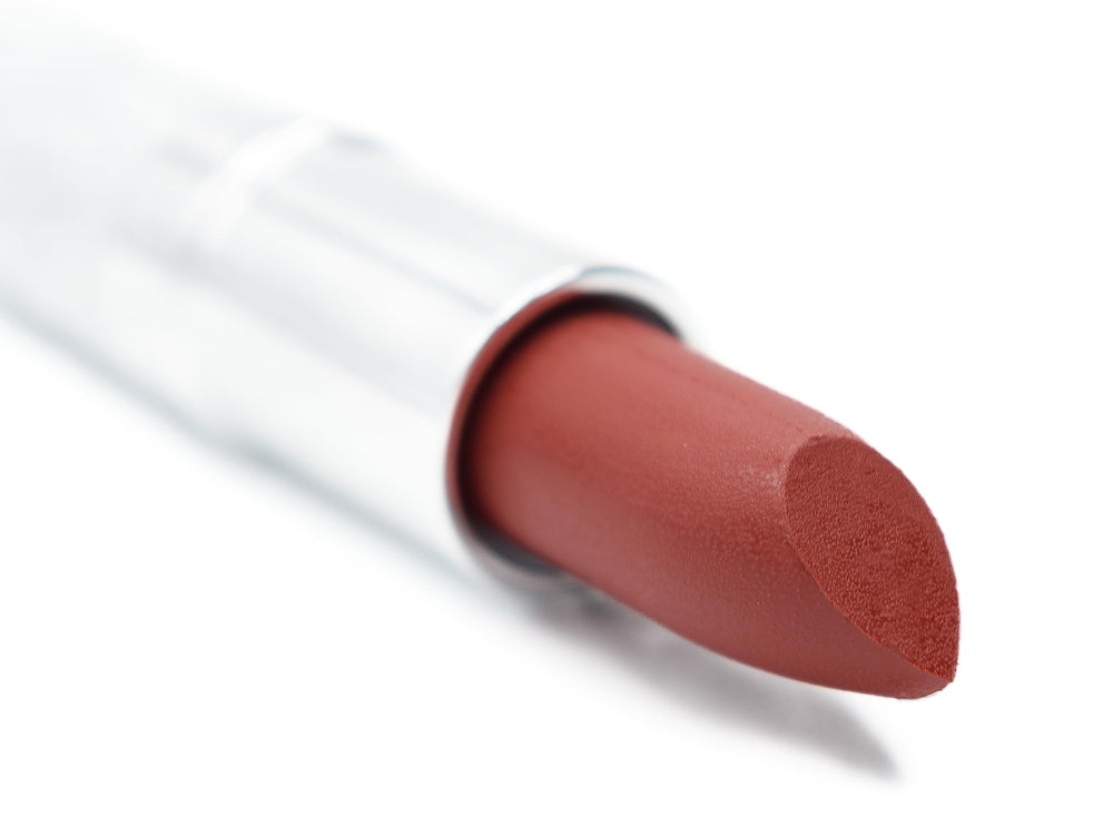 Pure Ziva Crimson lipstick packaging shows premium USA-made quality for everyday wear.