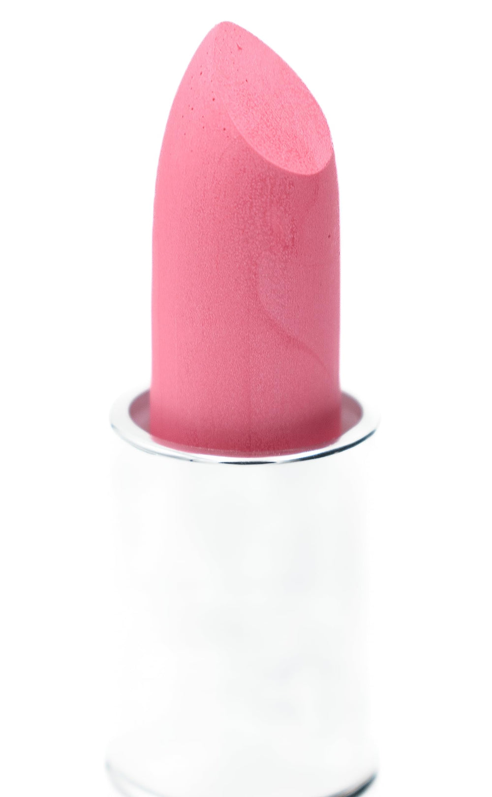 Pure Ziva Savage Pink lipstick swipe demonstrates easy application.