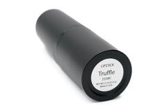 Pure Ziva Truffle lipstick packaging highlights cruelty-free branding and long-lasting color potential.