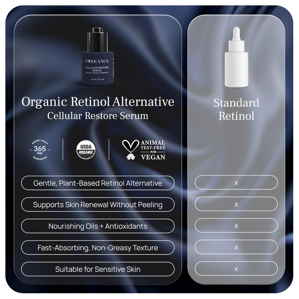 Pureance camu camu fruit beside the serum