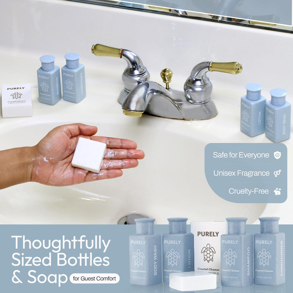 Purely Coastal Cleanse fragrance bottle close-up with fresh ocean notes.