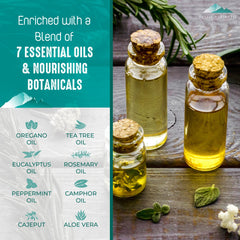 Purely Northwest Tea Tree Body Wash ingredient highlight shows tea tree and peppermint.