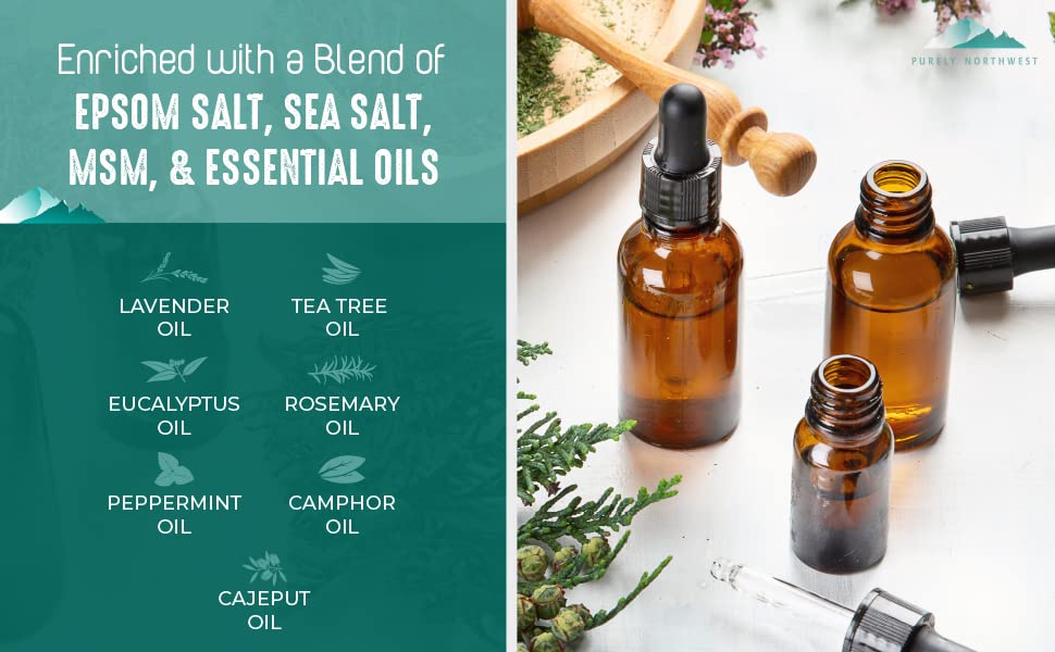 Purely Northwest tea tree peppermint aroma close-up for refreshing scent