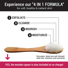 PureSCRUBS round natural loofah pad for gentle exfoliation.