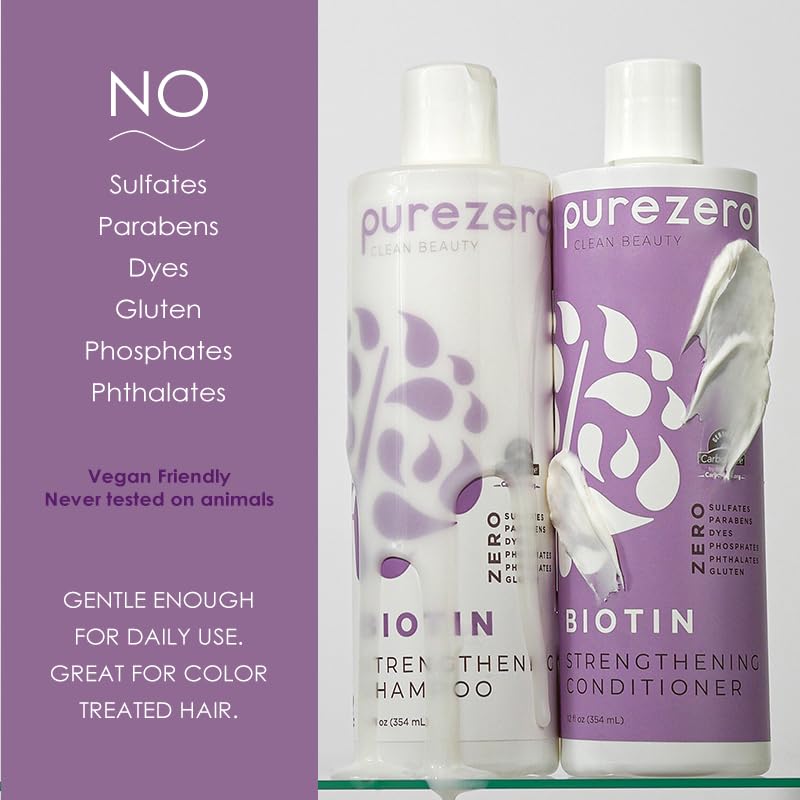 Purezero clean-ingredient label highlights vegan, cruelty-free promise.