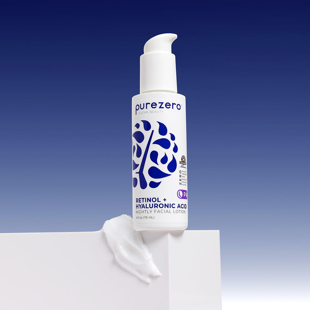 Purezero cream texture close-up highlighting hydrating finish