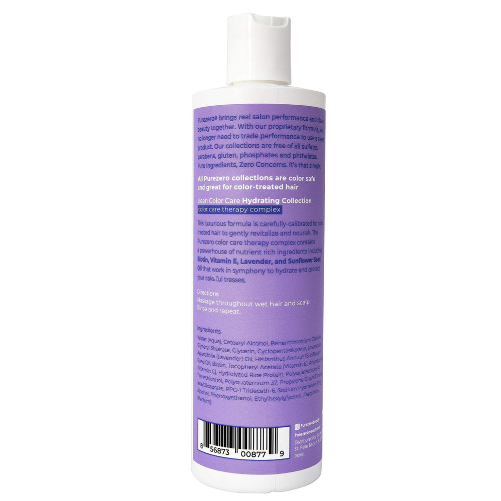 Purezero daily routine setup shows shampoo and conditioner pairing for color-treated hair