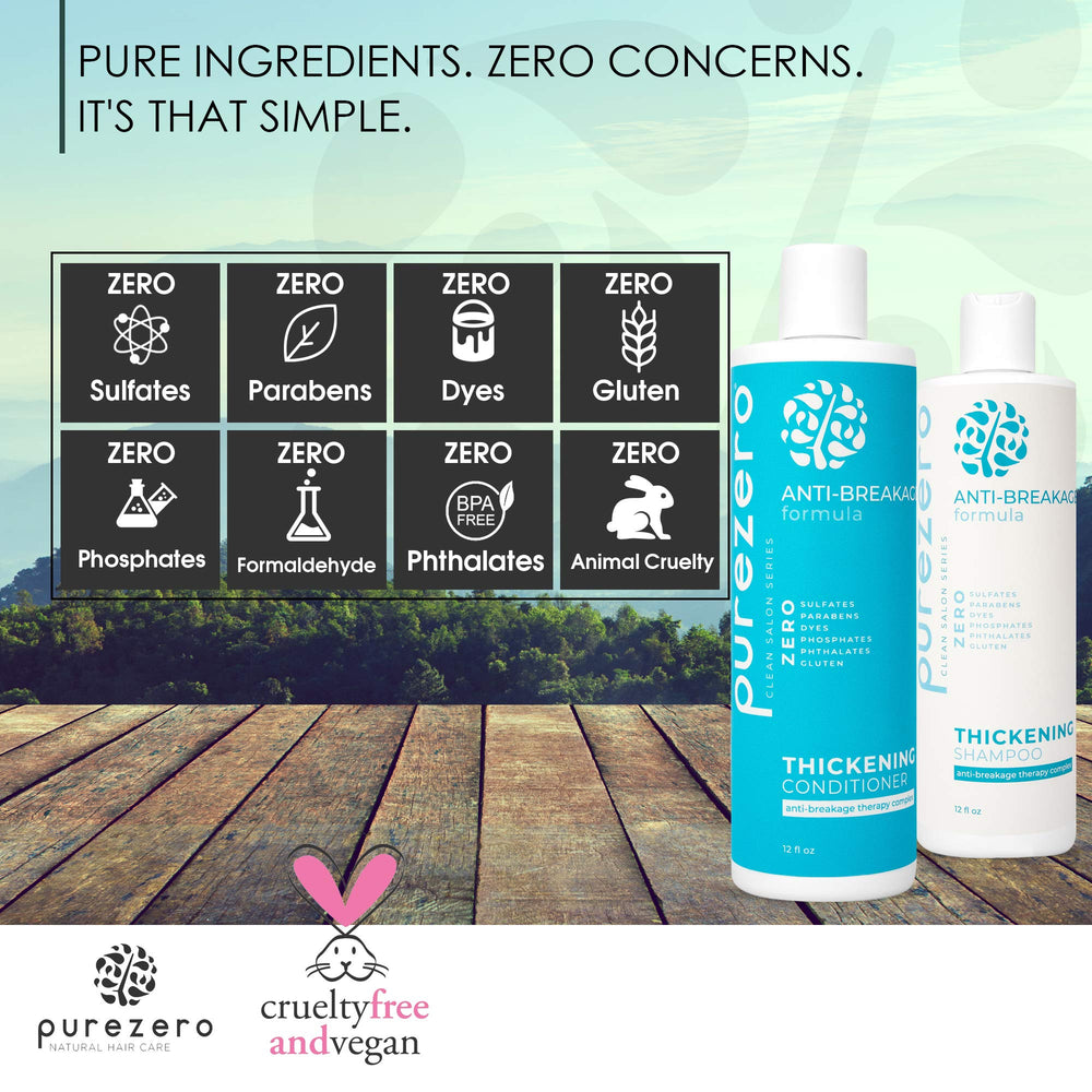 Purezero shampoo pour demonstration showing easy application