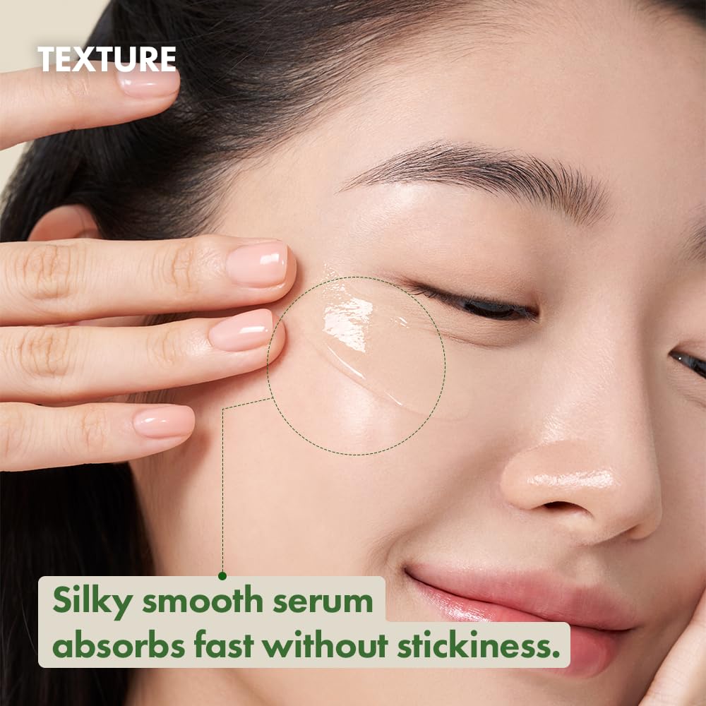 Purito Centella Unscented Serum application ritual close-up, gentle care for sensitive skin.